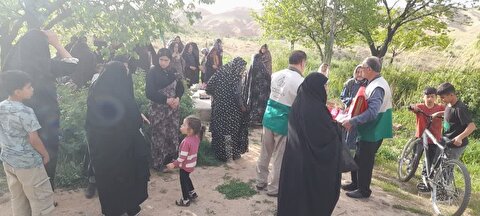 اهالی روستای گونِی شهرستان ماهنشان ، میزبان پرچم متبرک حرم مطهر امام حسین(ع)