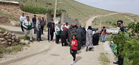 اهالی روستای وایخر(سرین دره)شهرستان ماهنشان ، میزبان پرچم متبرک حرم مطهر امام حسین(ع)