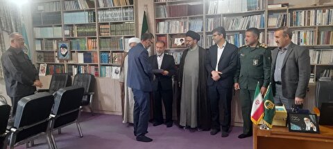 برگزاری جلسه تکریم و معارفه مسئول ستاد توسعه و بازسازی عتبات عالیات شهرستان سلطانیه