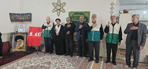 دیدار خادمان ستاد توسعه و بازسازی عتبات عالیات با خانواده معظم پاسدارشهید علی توری(ره)