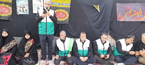 اقامه عزای حسینی با حضور خادمان ستاد توسعه و بازسازی عتبات عالیات در روستاهای بخش مرکزی شهرستان زنجان
