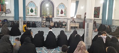 اقامه عزای فاطمیه در روستاهای بخش مرکزی شهرستان ماهنشان با حضور خادمان ستاد توسعه و بازسازی عتبات عالیات