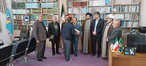 معارفه رئیس جدید ستاد بازسازی عتبات شهرستان سلطانیه 