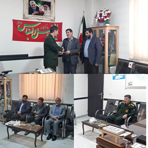دیدار مسئولین  ستاد بازسازی عتبات عالیات شهرستان خدابنده  با فرمانده محترم سپاه پاسداران انقلاب اسلامی شهرستان خدابنده